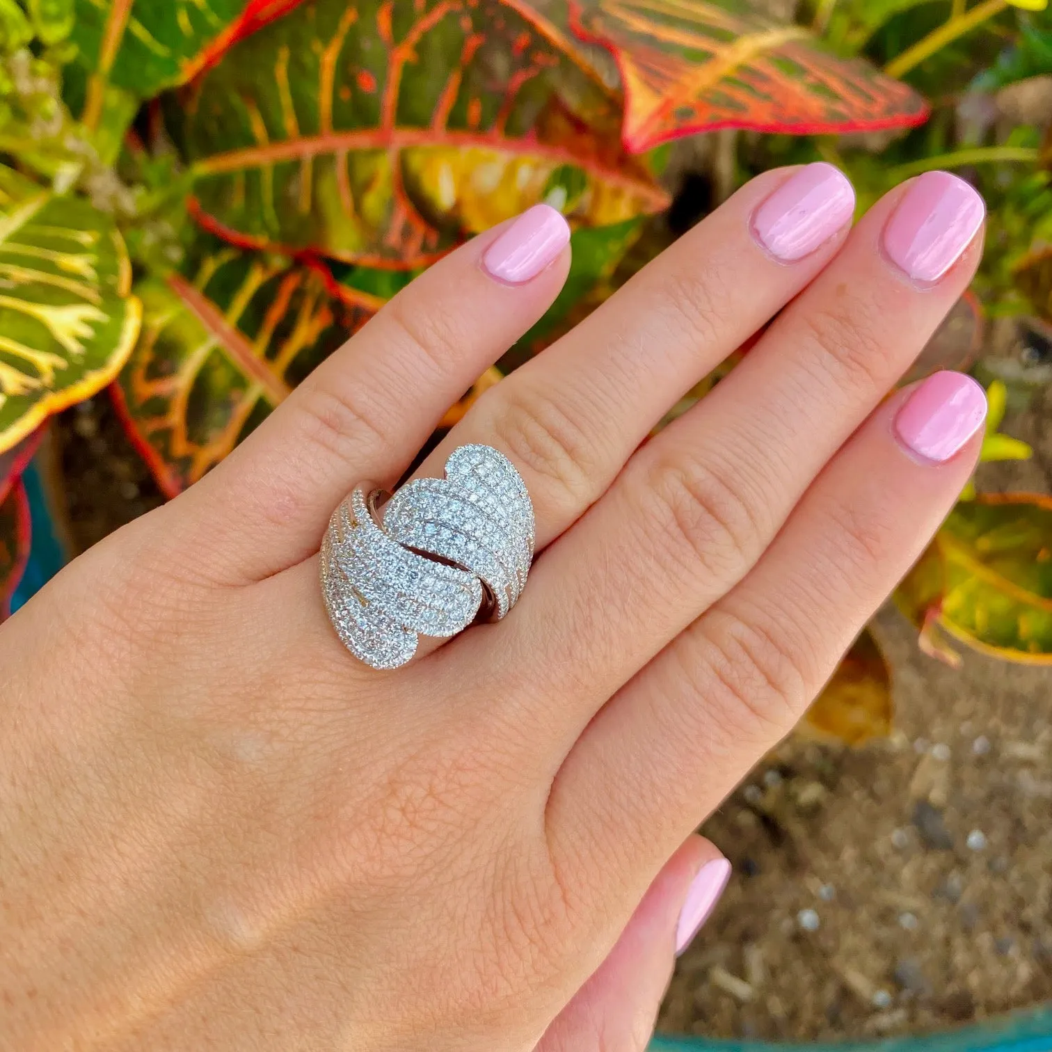 Pave Diamond Statement Ring