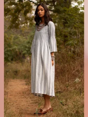 Payal Pratap   -   Tunic Ethel  I  Pleated Yolk Tunic With Hand Detailing At Neck