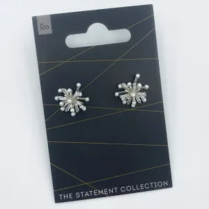 Pearl Villiage Studs - Silver