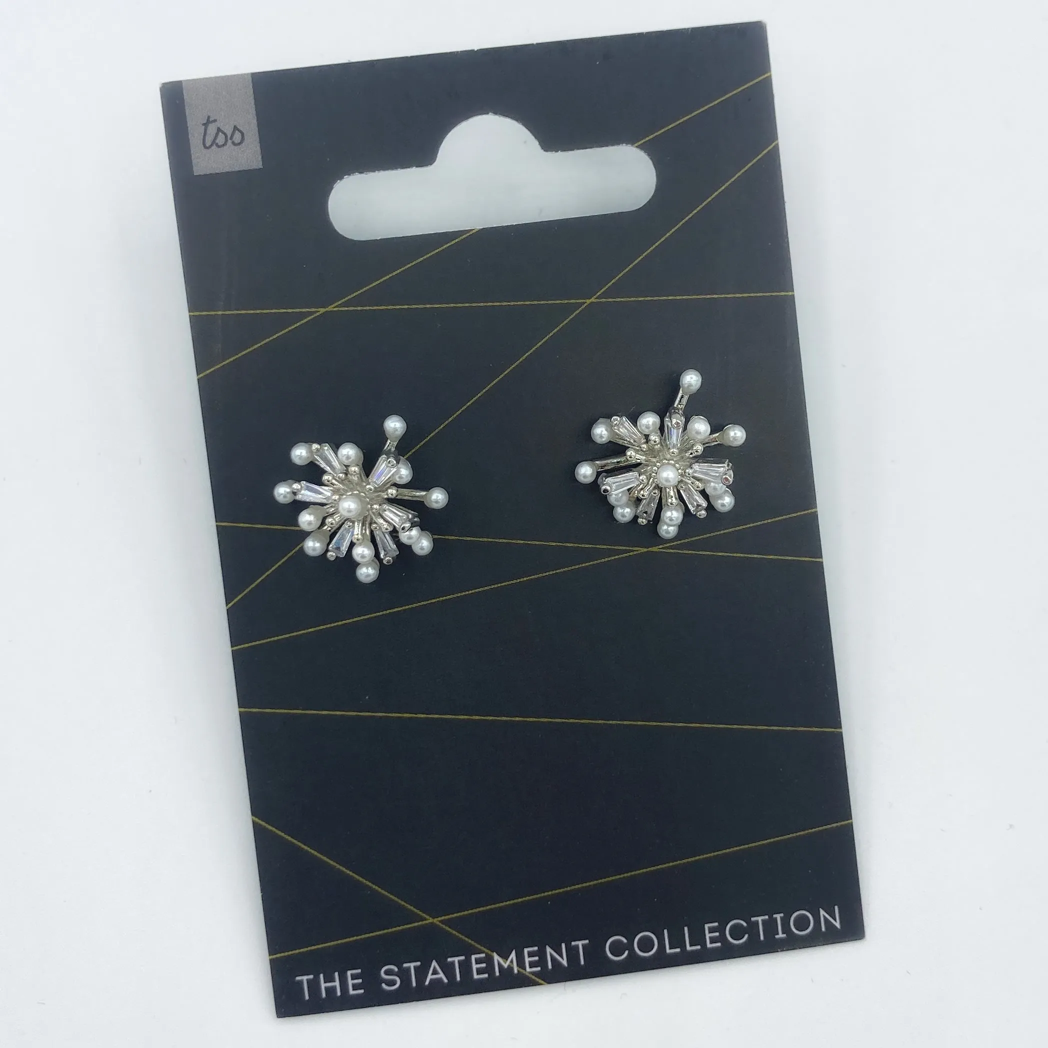 Pearl Villiage Studs - Silver