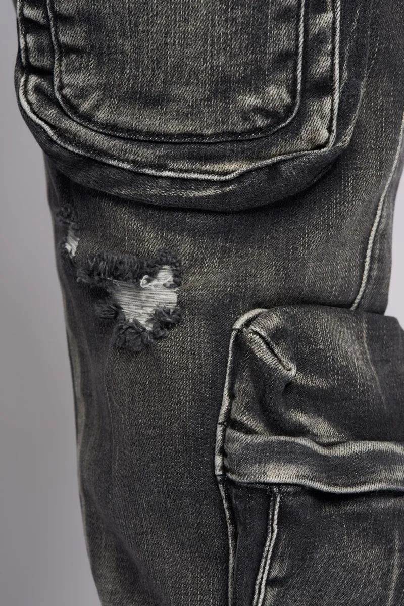 PHEELINGS JOURNEY TO GREATNESS FLARE STACK DENIM (BLACK)