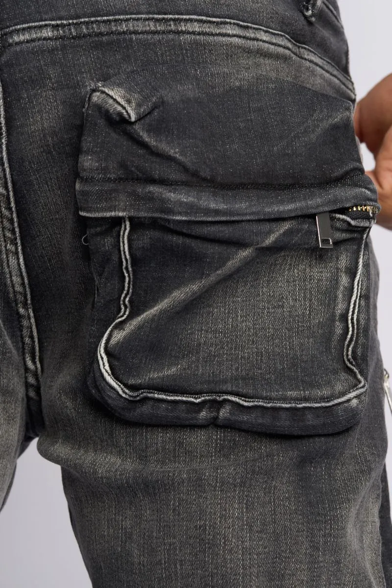 PHEELINGS JOURNEY TO GREATNESS FLARE STACK DENIM (BLACK)