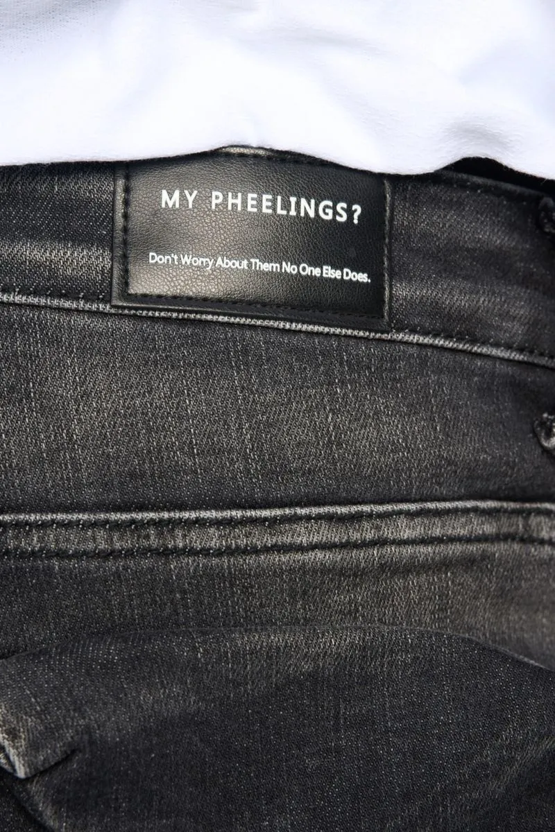 PHEELINGS JOURNEY TO GREATNESS FLARE STACK DENIM (BLACK)