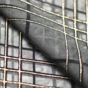 Plaid Foil Mesh