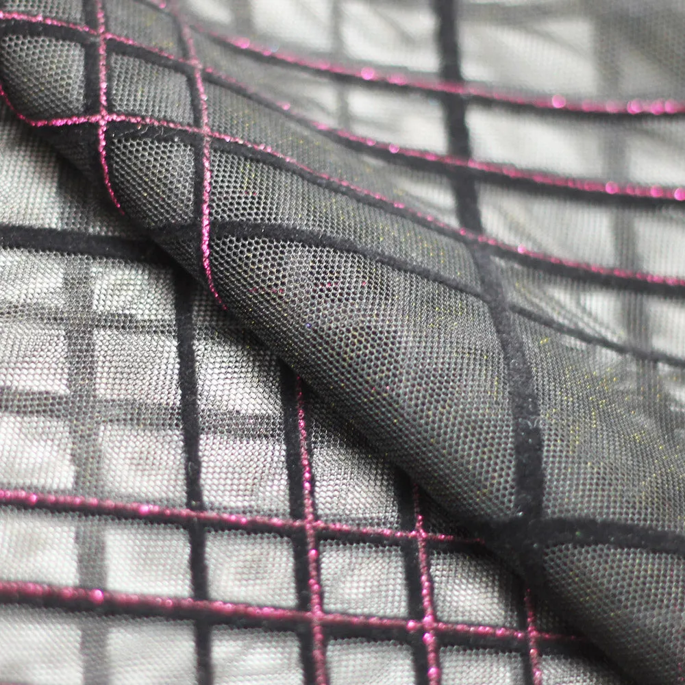 Plaid Foil Mesh