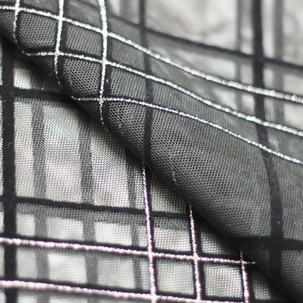 Plaid Foil Mesh