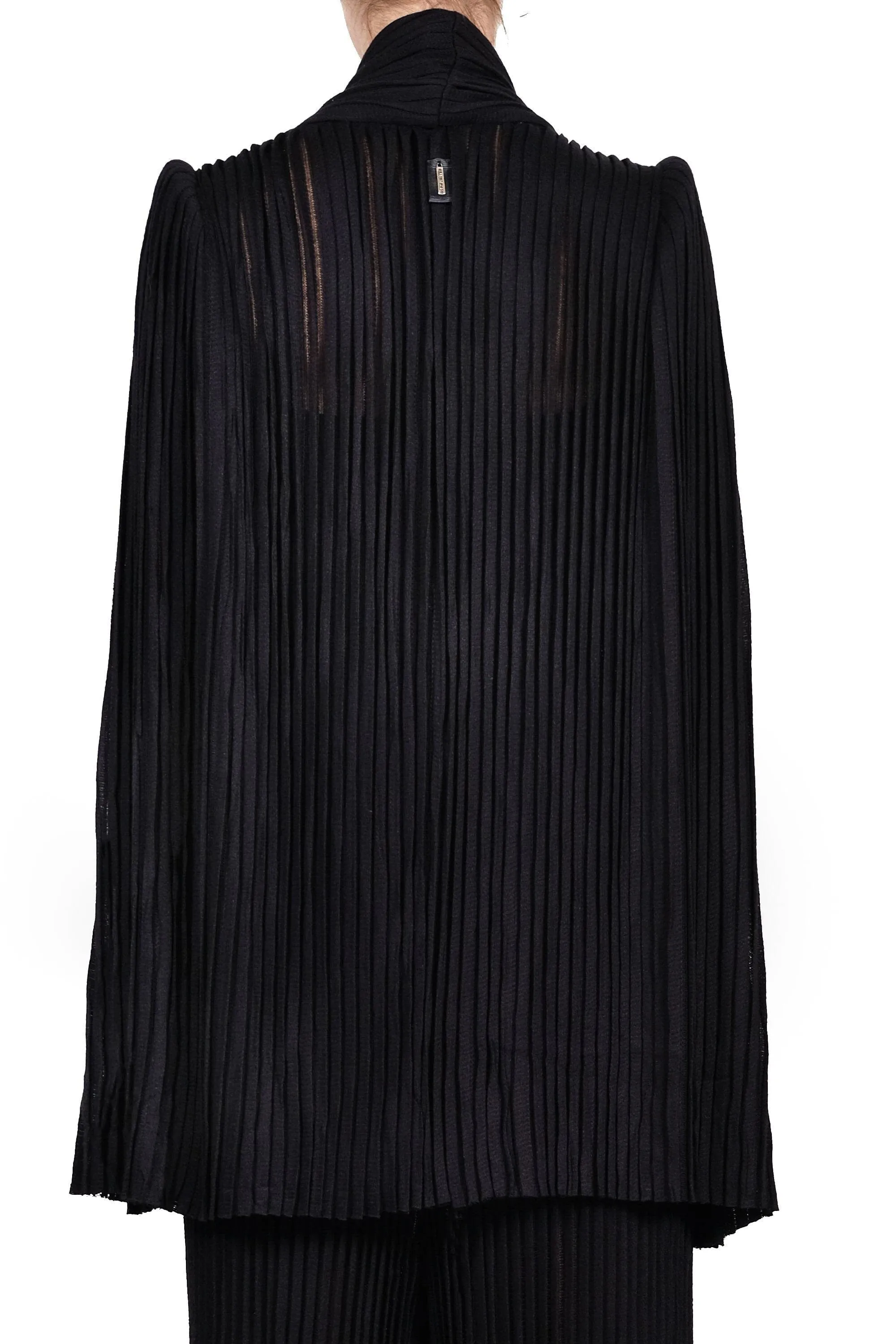 Pleated Cape Blazer