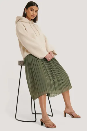 Pleated Midi Skirt