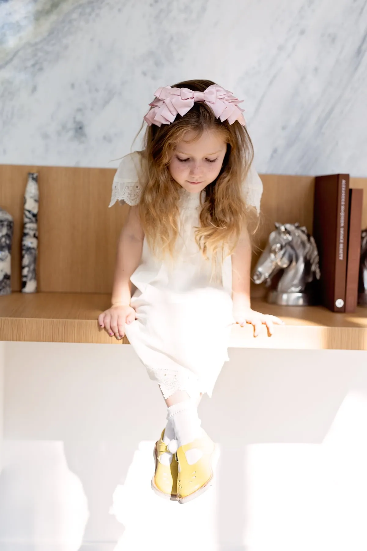 Pleated Ribbon Headband - Black
