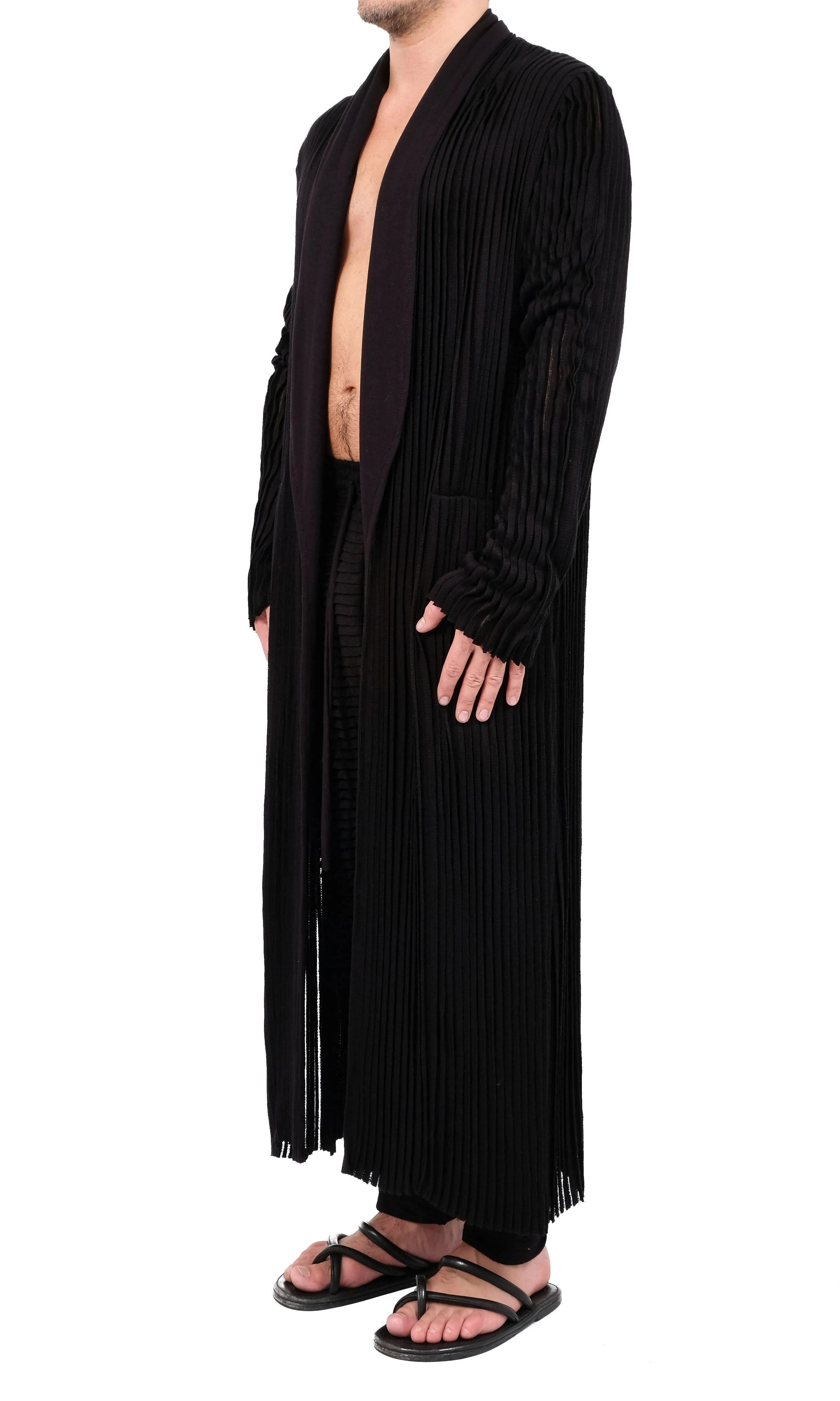Pleated Viscose Robe
