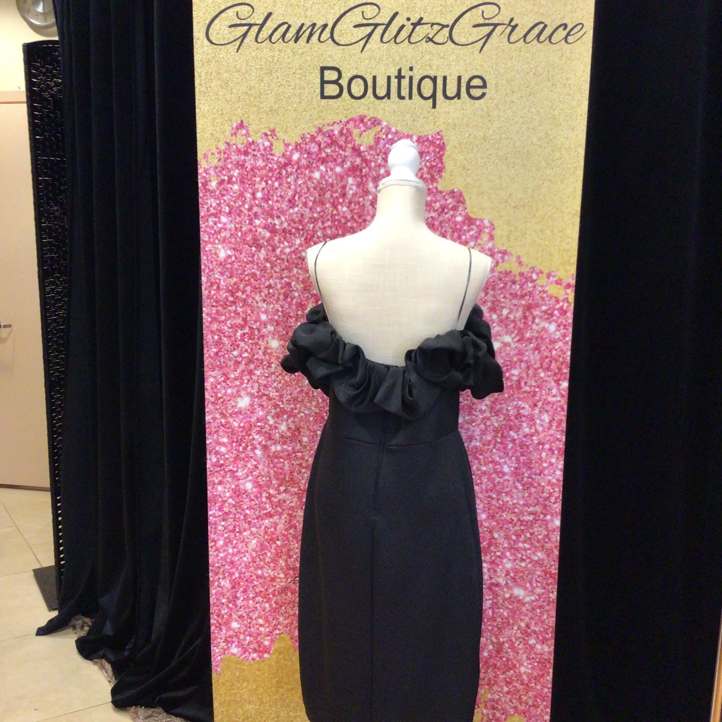 Plus sized off the shoulder Dress
