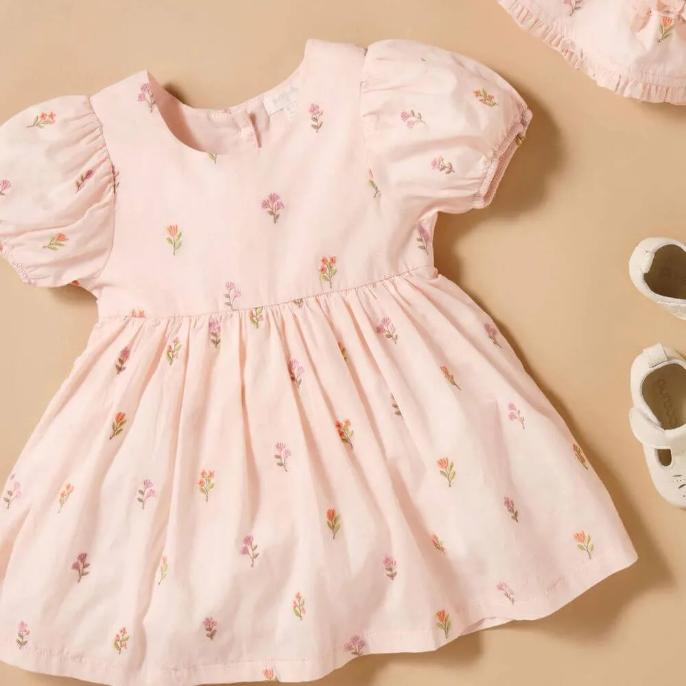 Purebaby Sprig Embroidered Dress