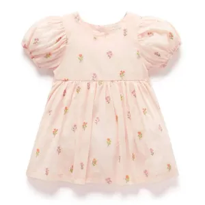Purebaby Sprig Embroidered Dress