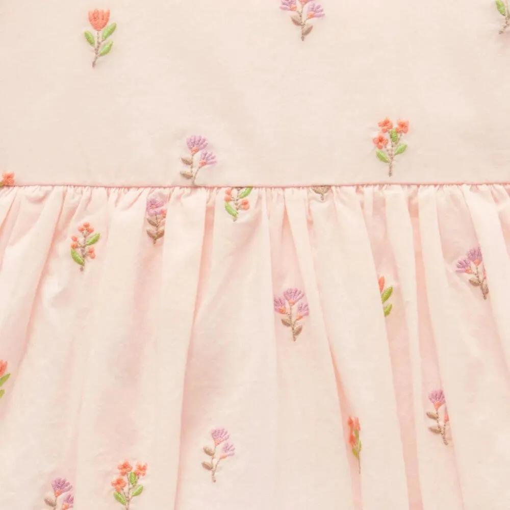 Purebaby Sprig Embroidered Dress