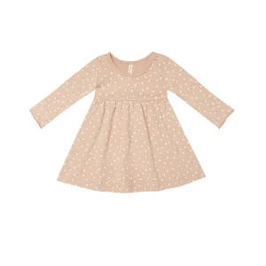 Quincy Mae Long Sleeve Jersey Dress - Dots