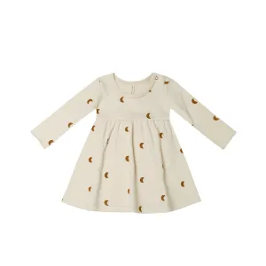 Quincy Mae Long Sleeve Jersey Dress - Moons
