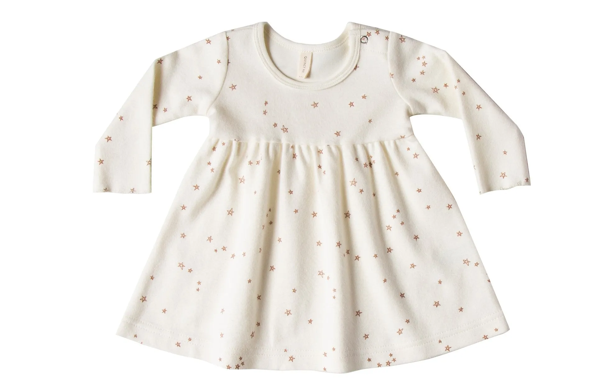 Quincy Mae Longsleeve Baby Dress - Ivory