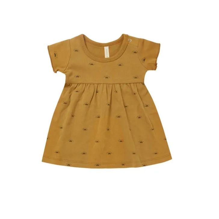 Quincy Mae S/S Baby Dress - Suns