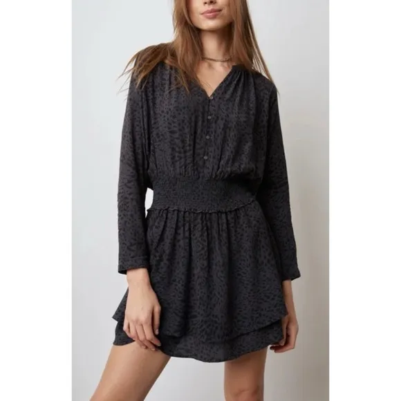 •Rails• Jasmine Ash Cheetah Mini Dress