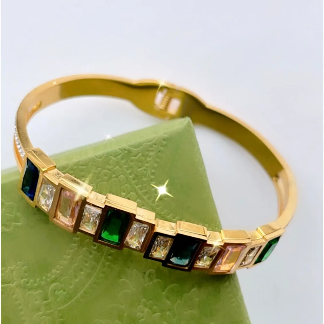 Rainbow Bezel Bracelet