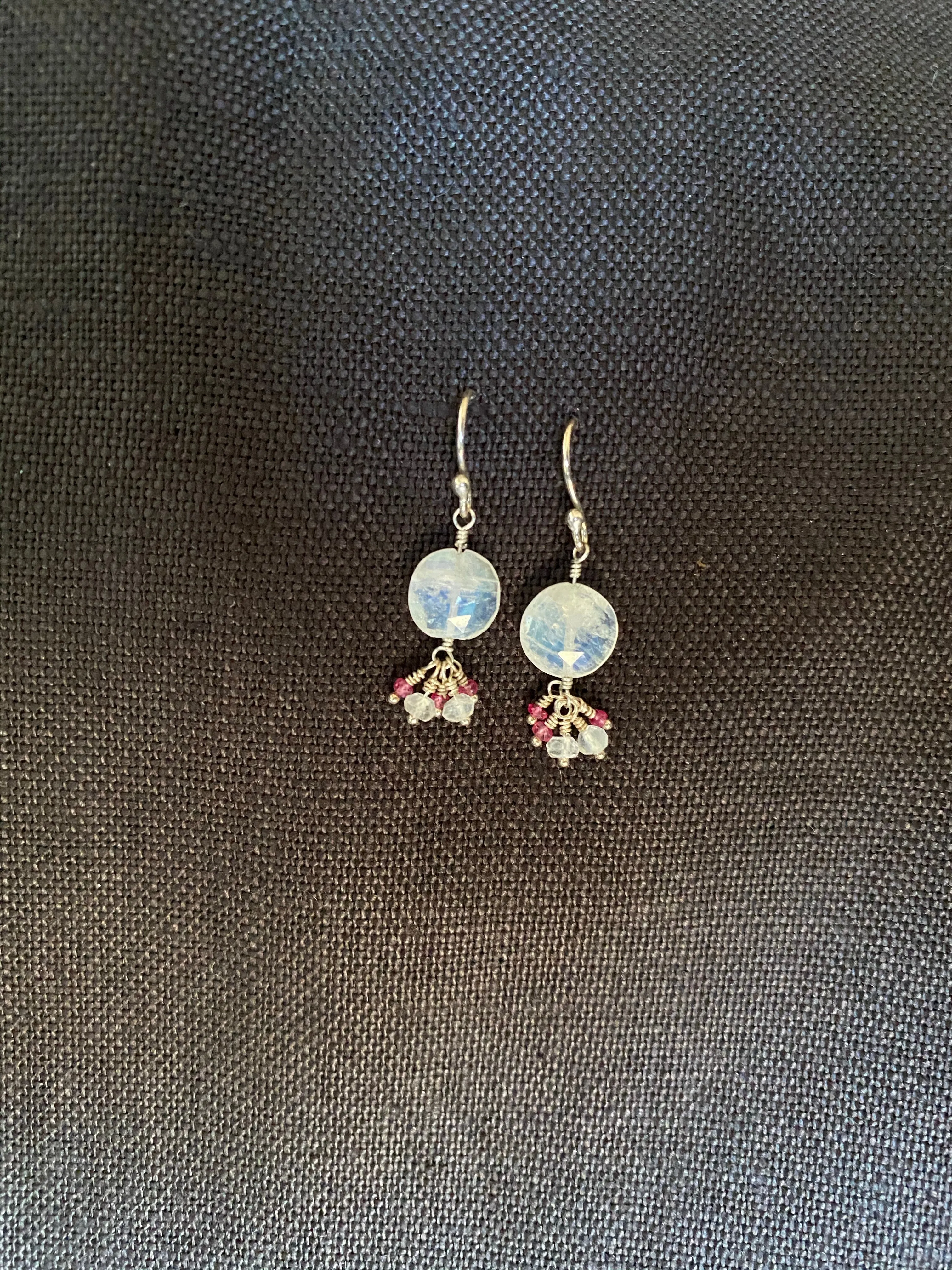 Rainbow Moonstone Earrings