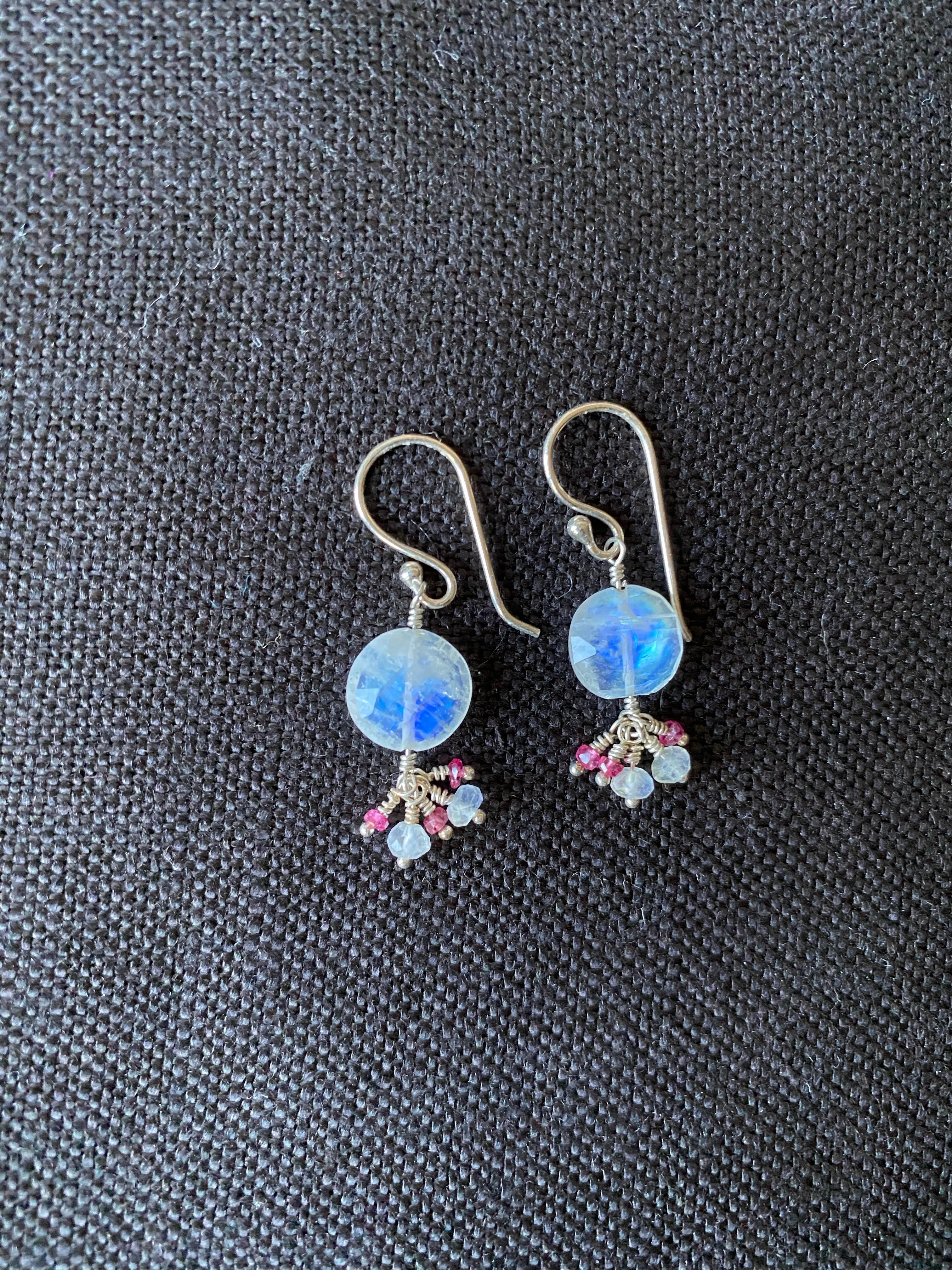 Rainbow Moonstone Earrings