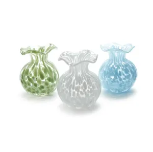 Ruffled Edge Vase- Assorted Colors