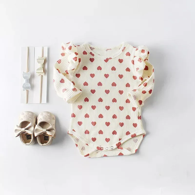 Ruffled Hearts Bodysuit
