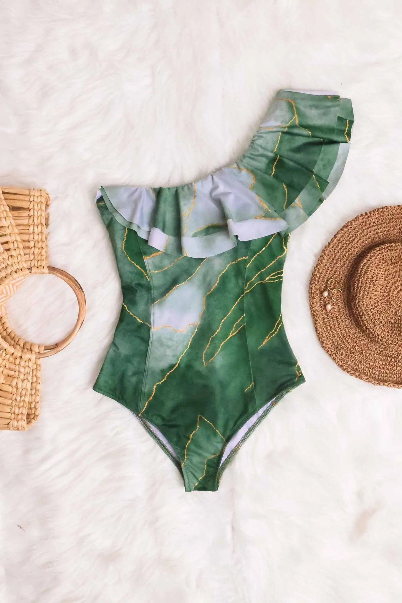 Ruffled One-Piece