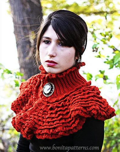 Ruffled Victorian Cowl