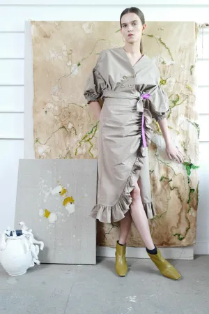 Ruffled Wrap Skirt