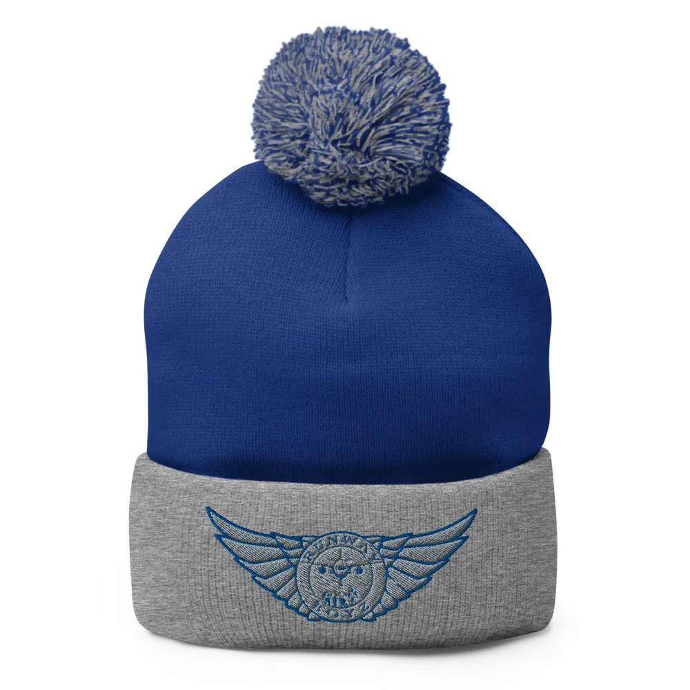 Runway Boyz Logo Pom-Pom Beanie