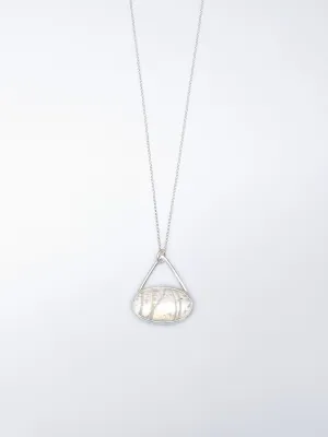 Russian Moonstone (Belomorite) Statement Neckace