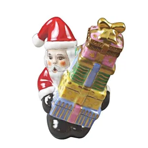 Santa with Stacked Presents