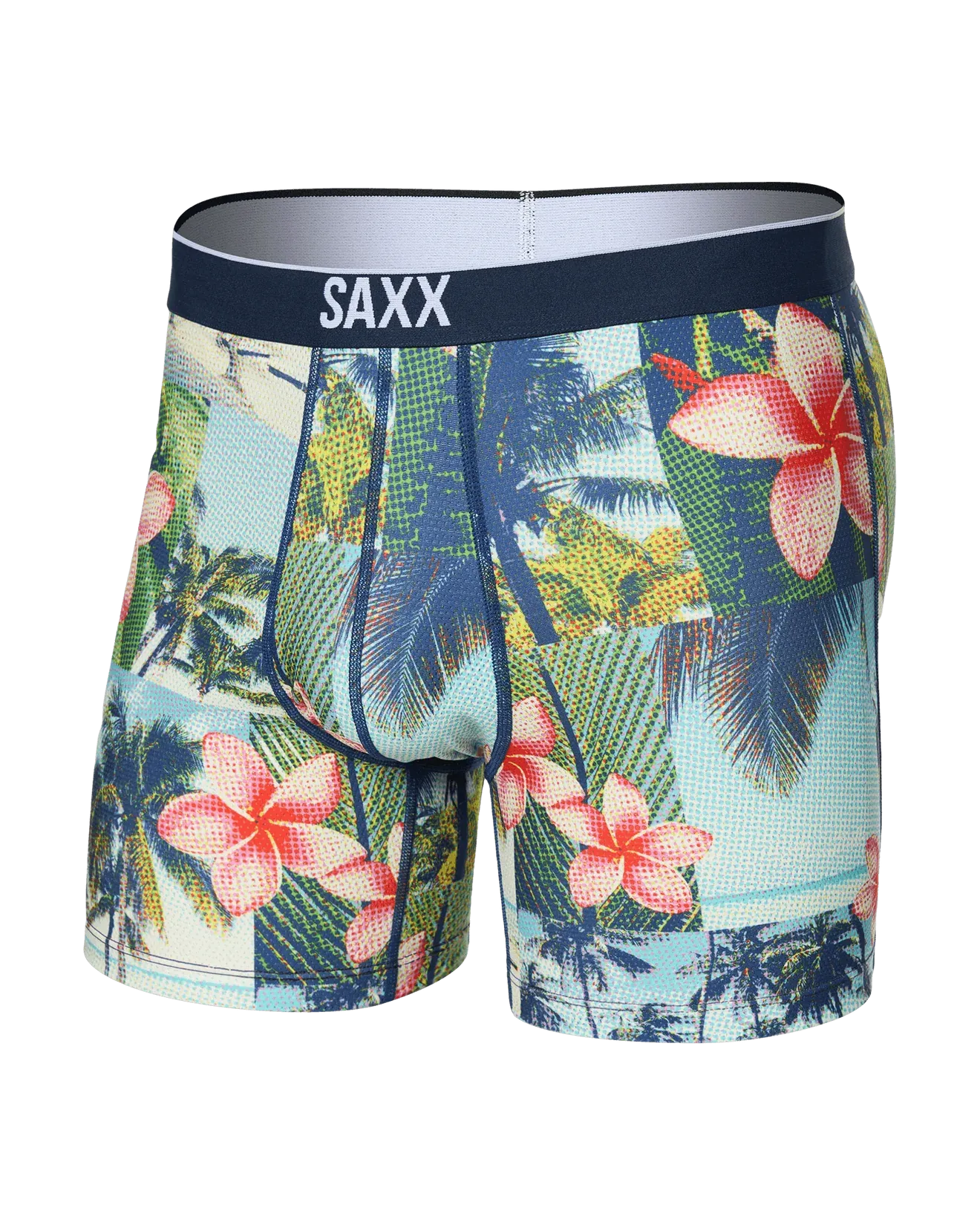 Saxx Volt Breathable Mesh Underwear - Halftone Tropics-Multi