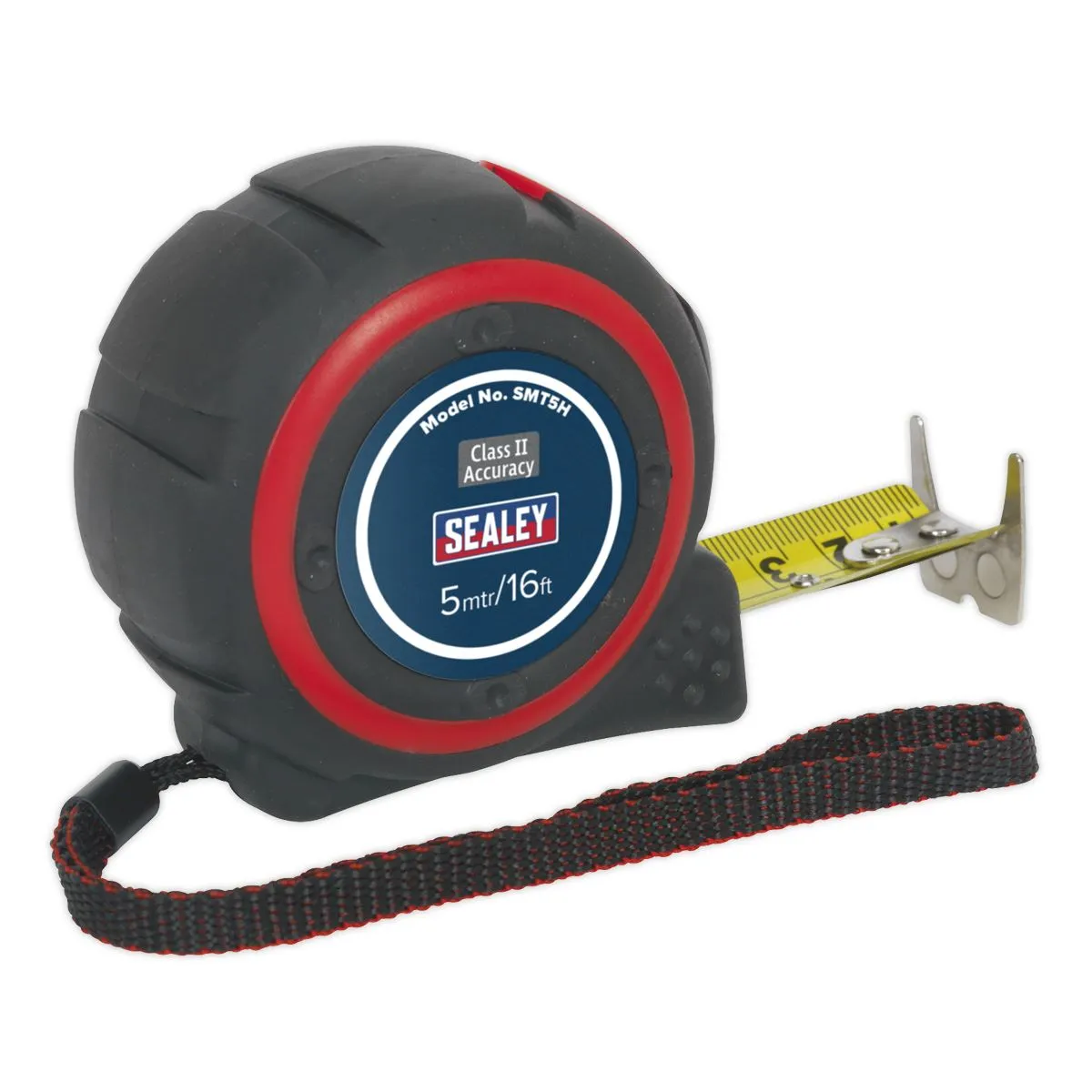 Sealey 5m or 8m Heavy Duty Tape Measure Rubber Body