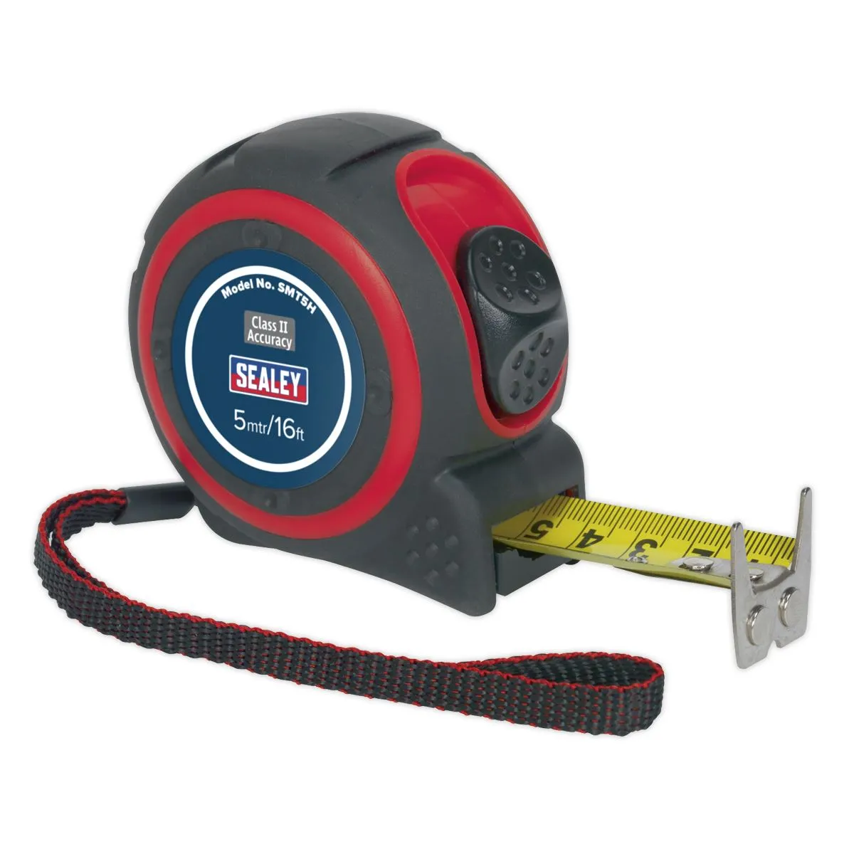 Sealey 5m or 8m Heavy Duty Tape Measure Rubber Body
