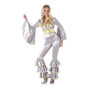 Silver Disco Jumpsuit Costume