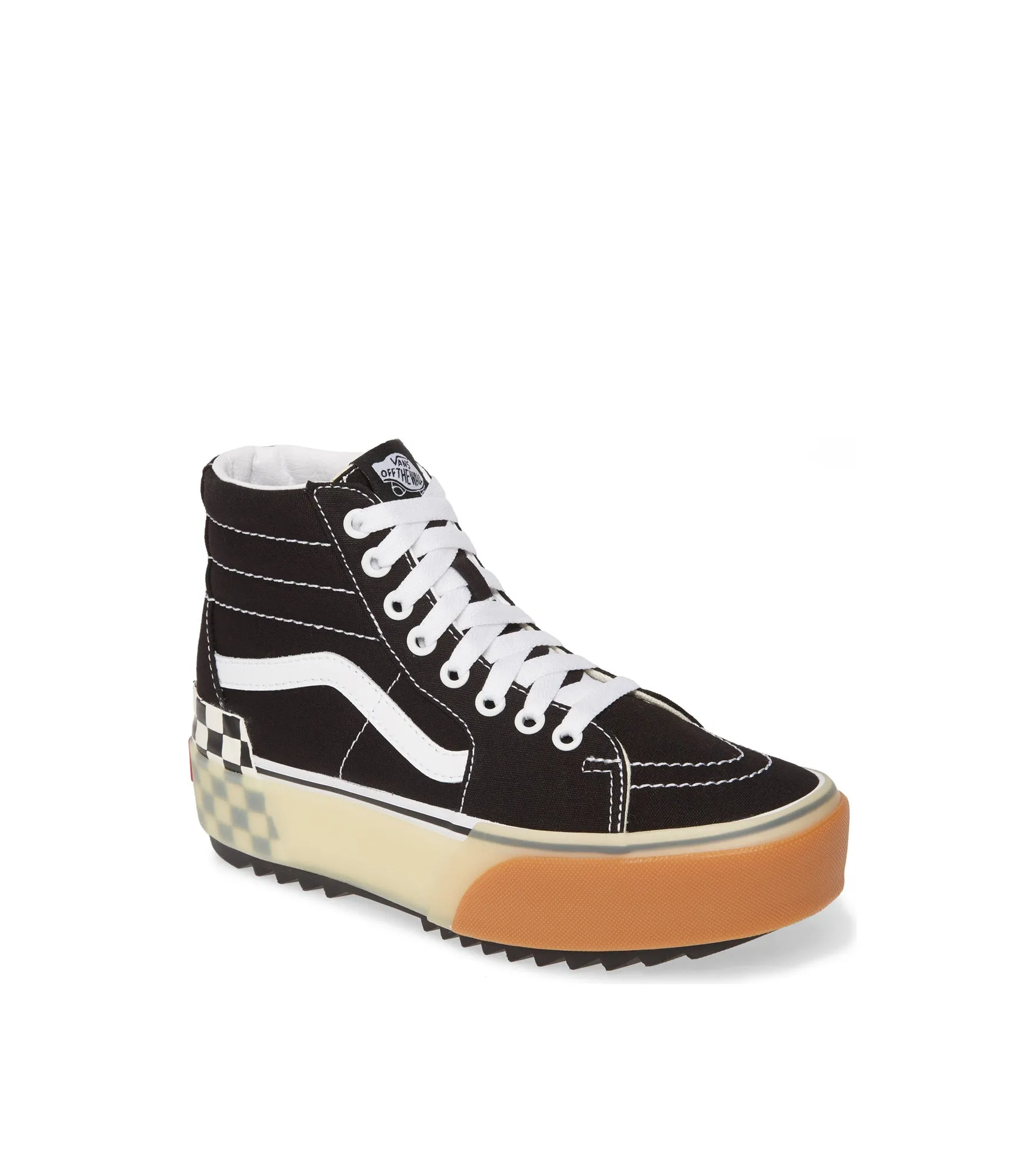 Sk8-Hi Stacked - Black/Checkerboard