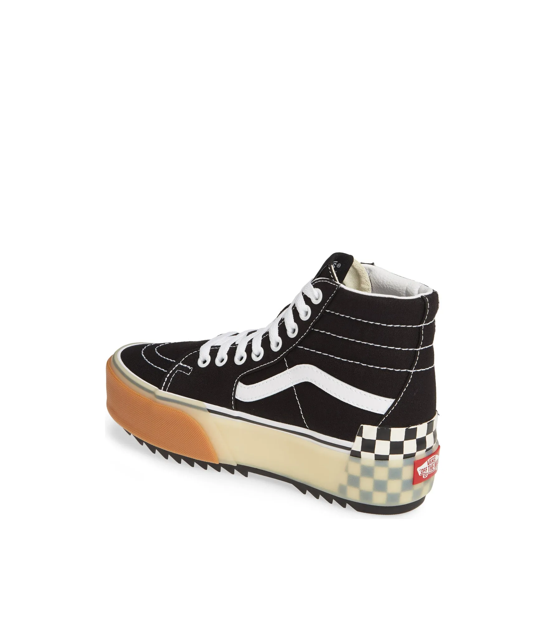 Sk8-Hi Stacked - Black/Checkerboard