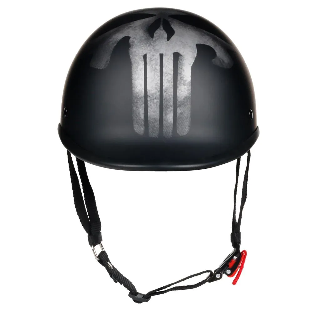 Smallest & Lightest DOT Polo Helmet - Punisher Style