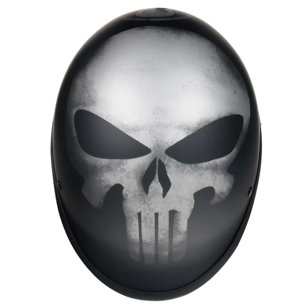 Smallest & Lightest DOT Polo Helmet - Punisher Style