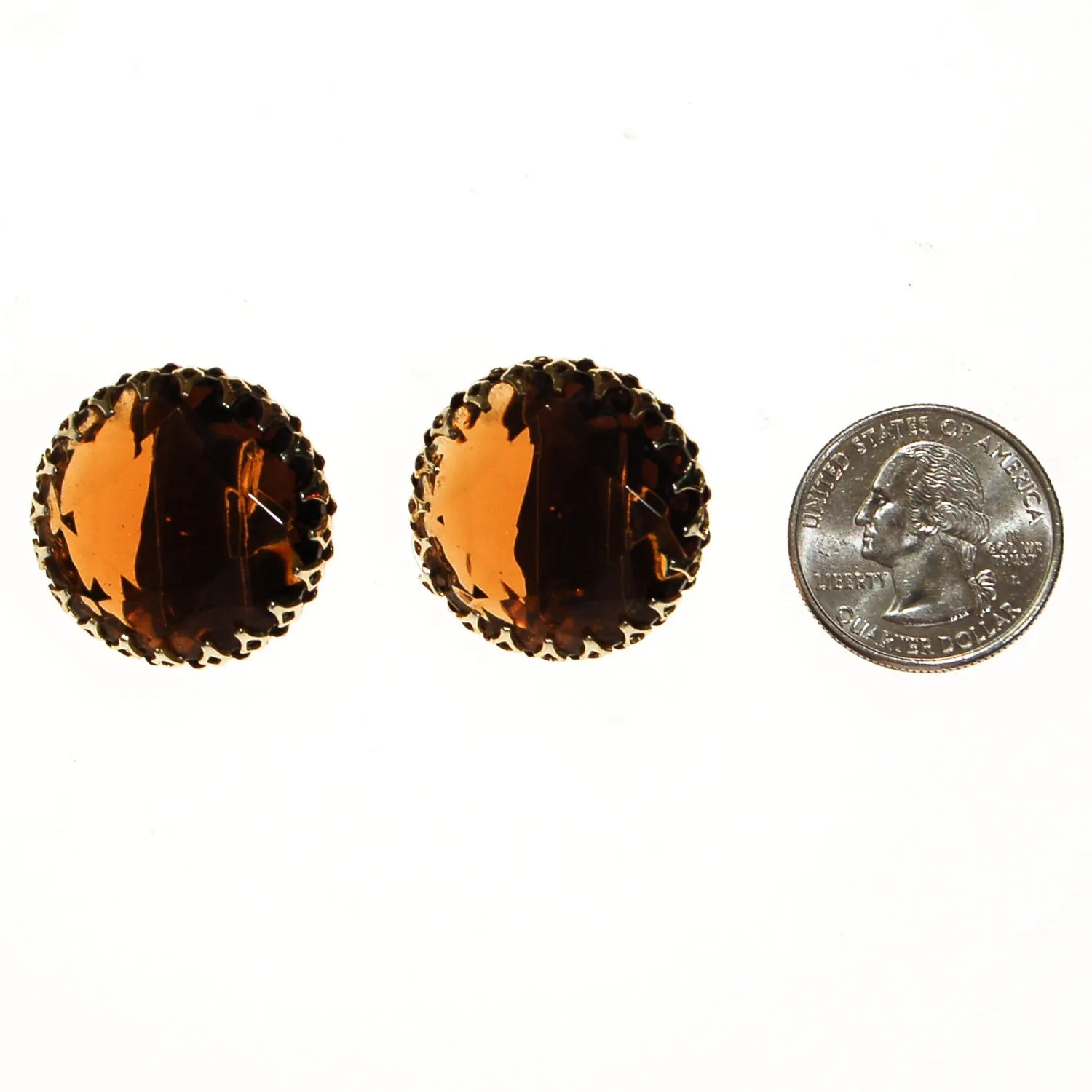 Smokey Topaz Crystal Statement Earrings