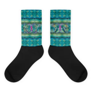 Socks (Unisex)(Butterfly Glade Denizen) RJSTH@Fabric#9 RJSTHW2021 RJS