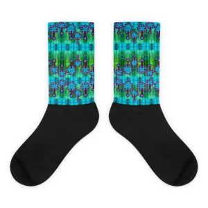 Socks (Unisex)(Grail Night Flower) RJSTH@Fabric#11 RJSTHW2021 RJS
