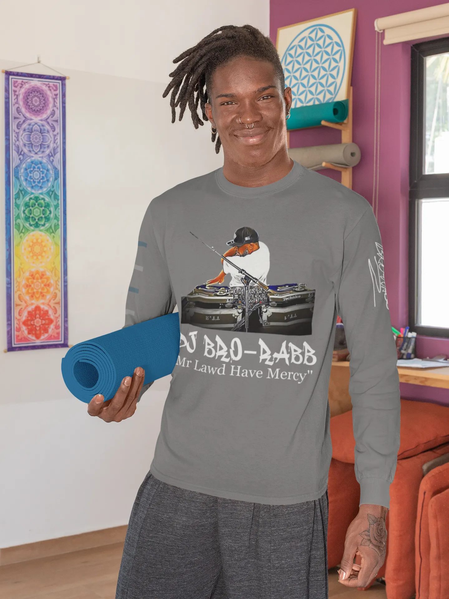 SPECIAL EDITION DJ Bro-Rabb "Mr. Lawd Have Mercy" Long Sleeve T-shirt