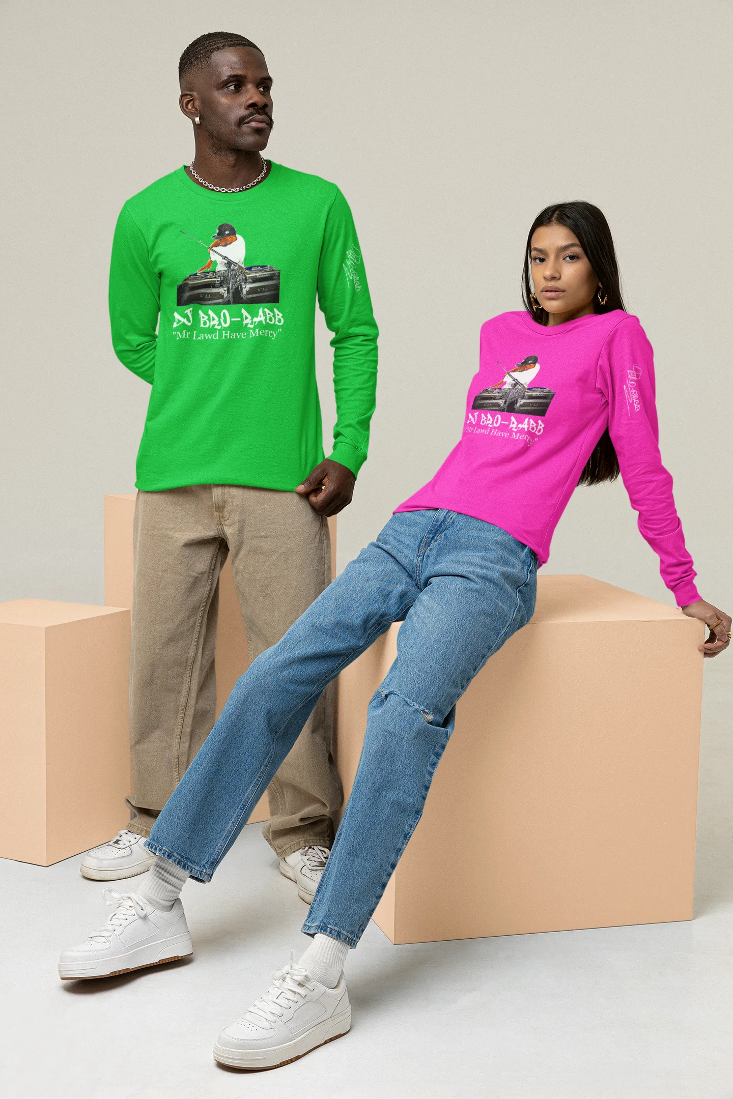 SPECIAL EDITION DJ Bro-Rabb "Mr. Lawd Have Mercy" Long Sleeve T-shirt