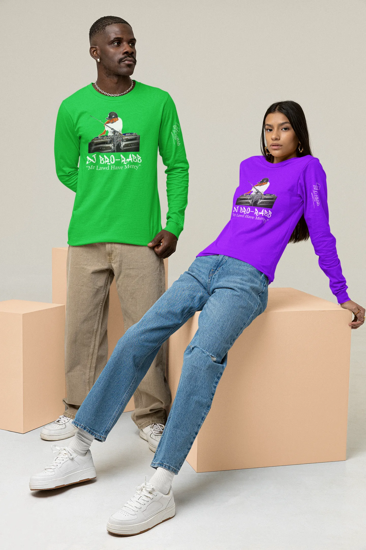 SPECIAL EDITION DJ Bro-Rabb "Mr. Lawd Have Mercy" Long Sleeve T-shirt