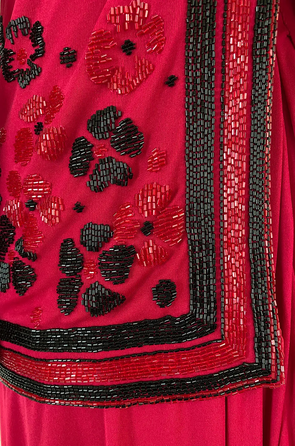 Spring 1976 Chanel Haute Couture Silk Jersey Dress & Lesage Beaded Jacket
