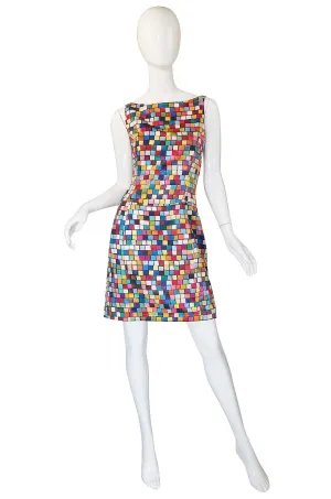 Spring 1996 Todd Oldham Runway Check Dress